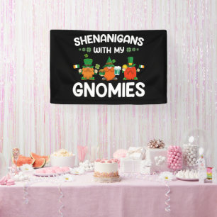 Banderoles Shenanigans Avec Mes Gnomies Saint-Patricks Jour G