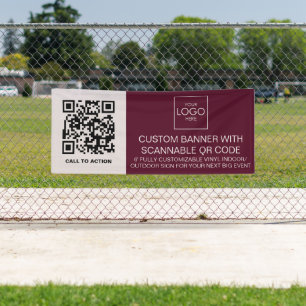 Banderoles Signalisation D'Événement Extérieur Avec Code QR