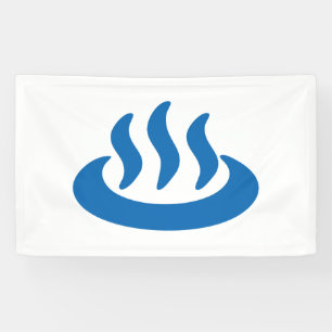 Banderoles Signe de Japonais de 温泉 de source thermale de ♨