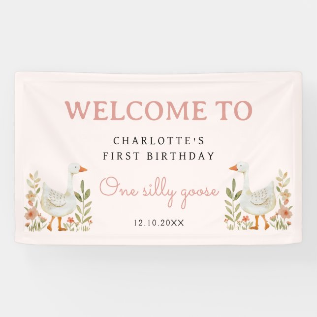 Banderoles SIGNE DE LA PREMIÈRE FEMME D'ANNIVERSAIRE D'UNE Oi (Horizontal)