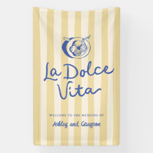 Banderoles SIGNE Mariage italien La Dolce Vita Lemons