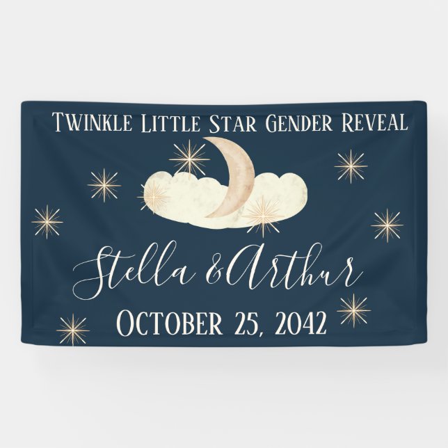 Banderoles Signes de fête Twinkle Little Star - Genre céleste (Horizontal)