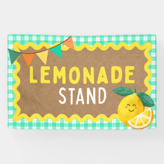 Banderoles Signes de socle de Lemonade pour Enfants Booth En 