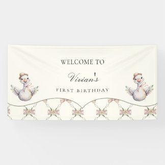 Banderoles Silly Goose Preppy Bow Baby Shower