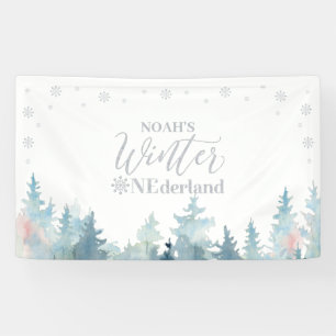 Banderoles Silver Winter Onederland 1er Anniversaire Bandeau 