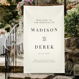 Banderoles Simpel Elégant Mariage BIENVENUE