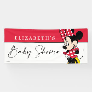 Banderoles Simple Baby shower Minnie Mouse moderne