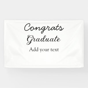 Banderoles Simple congratulation graduation add your