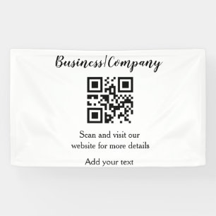 Banderoles Simple entreprise site web code-barres QR ajouter 