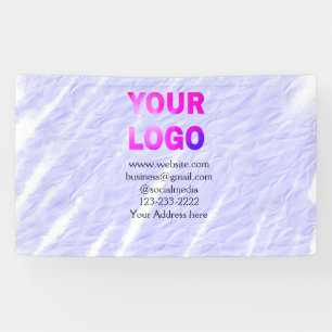 Banderoles simple et minimal ajouter votre logo/design ici te