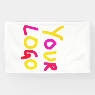 Banderoles simple et minimal ajoutez votre logo/votre design
