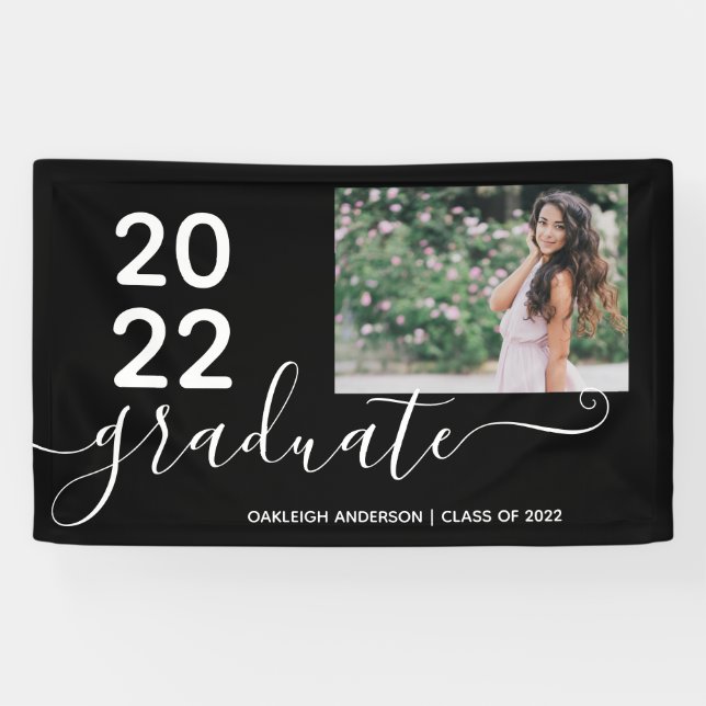 Banderoles Simple Modern 2 Photo Graduation (Horizontal)