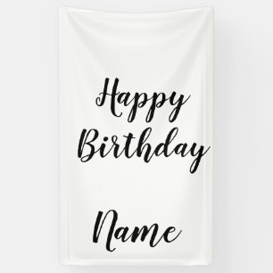 Banderoles simple petit heureux anniversaire ajouter votre no