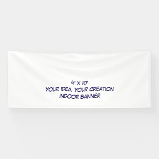 Banderoles Simple Professional 4' x 10' Intérieur