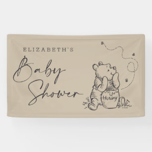 Banderoles Simple Winnie le Baby shower Pooh