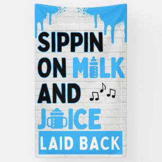 Banderoles Sirote du Lait et du Jus Bleu & Noir Hip Hop