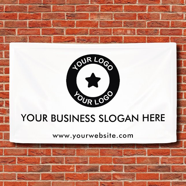 Banderoles Site Web de Slogan Logo d'entreprise personnalisé (Créateur téléchargé)