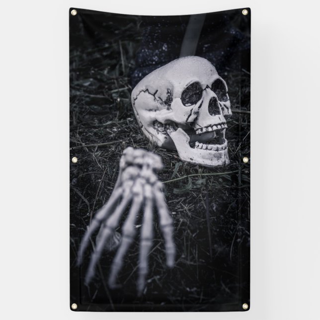 Banderoles Skeleton d'Halloween (Vertical)