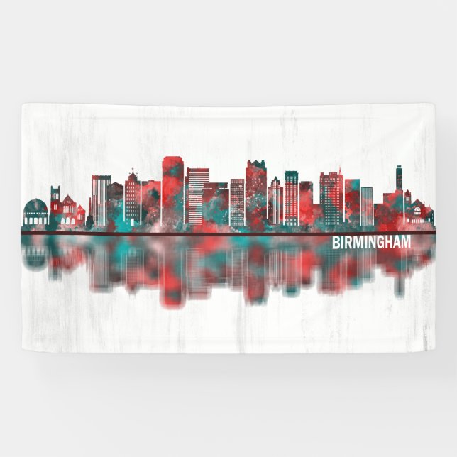 Banderoles Skyline de Birmingham (Horizontal)