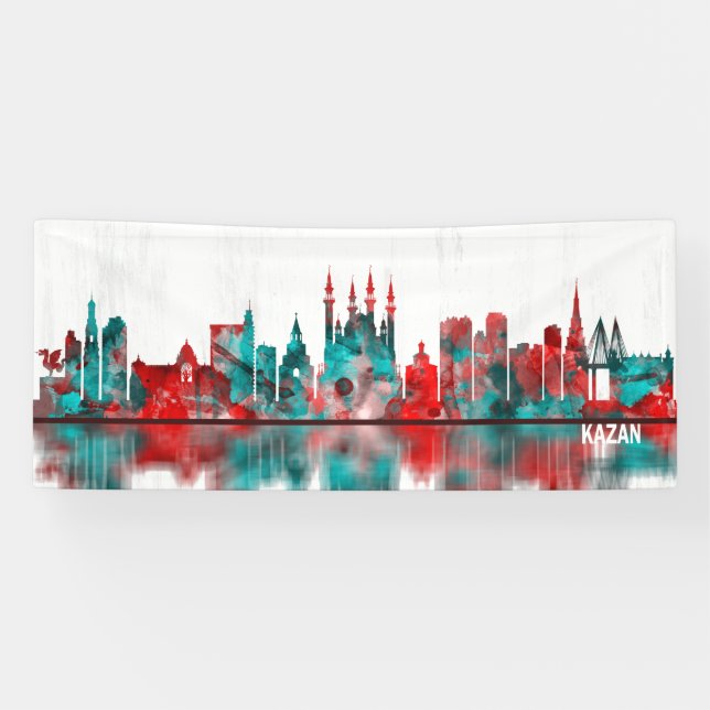Banderoles Skyline de Kazan Russie (Horizontal)