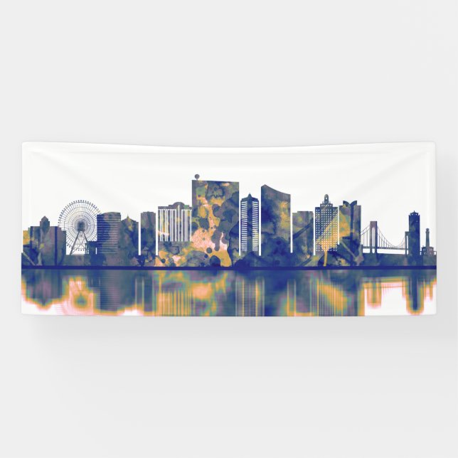 Banderoles Skyline de la ville d'Atlantique (Horizontal)
