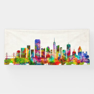 Banderoles Skyline de San Francisco en Californie
