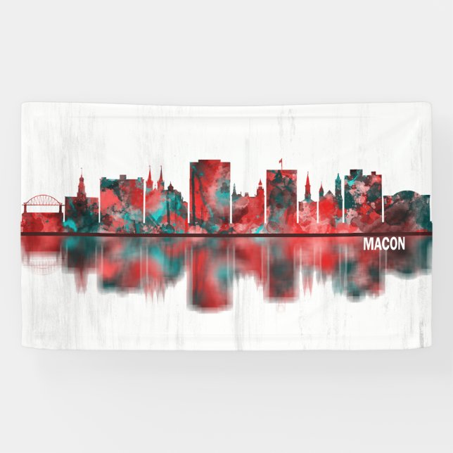 Banderoles Skyline Macon Georgia (Horizontal)
