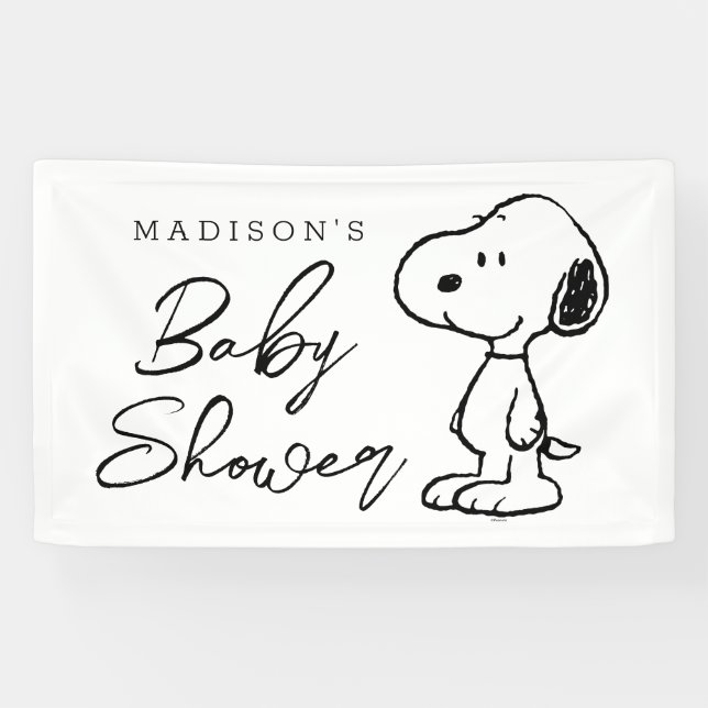 Banderoles Snoopy d'arachides | BABY SHOWER (Horizontal)