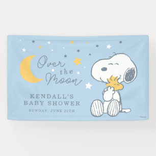 Banderoles Snoopy & Woodstock   Baby Shower Sous la Lune