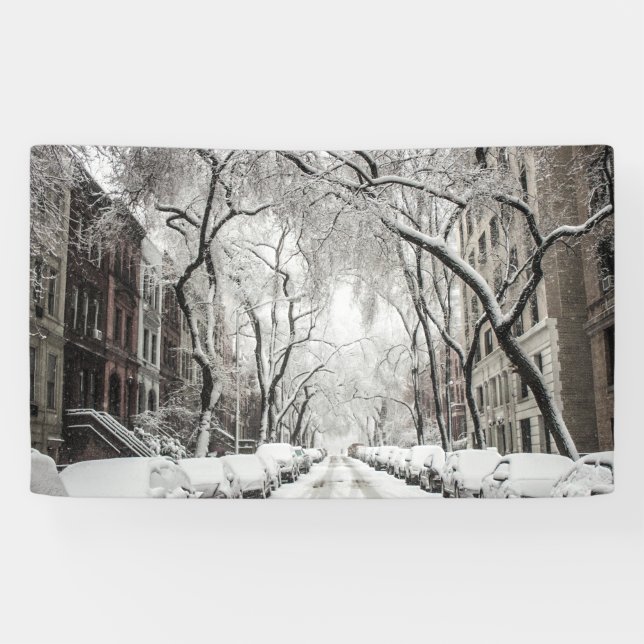 Banderoles Snow Urban Christmas à Brooklyn (Horizontal)