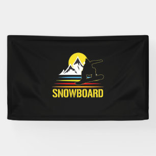 Banderoles Snowboard Retro Vintage