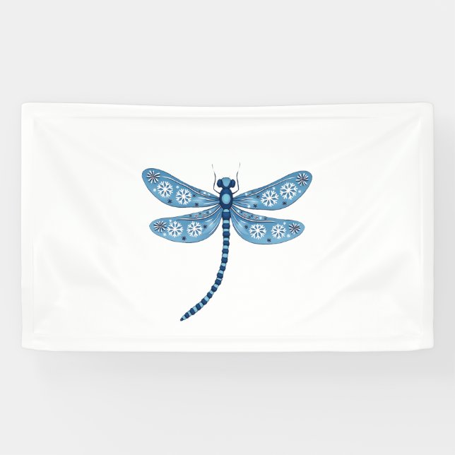 Banderoles Snowflake Dragonfly Spirit (Horizontal)