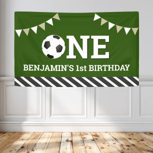 Banderoles Soccer personnalisé 1er anniversaire