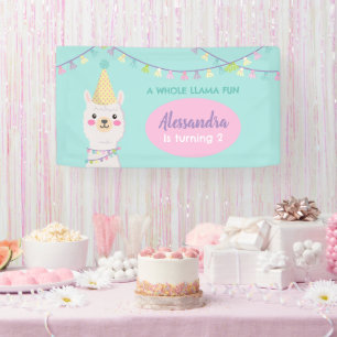 Banderoles Soirée pastel llama