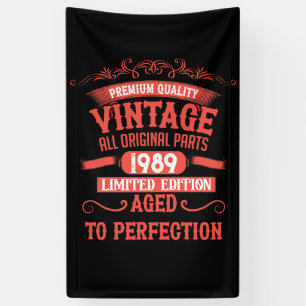 Banderoles Soirée personnalisée vintage de 35 ans