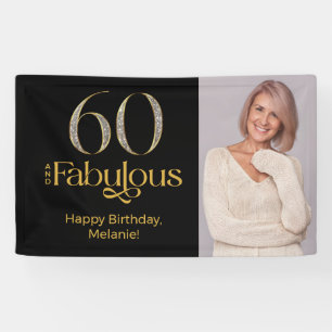 Banderoles Soixante et Fabuleux Or Noir 60e Anniversaire Phot