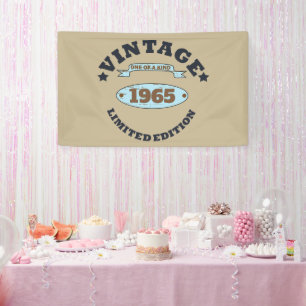 Banderoles Soixante vintage 60e anniversaire