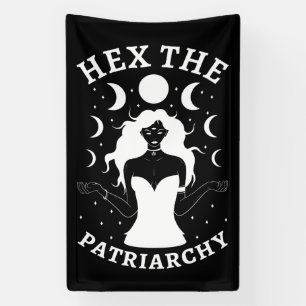 Banderoles Sorcière féministe - Hex le patriarcat II