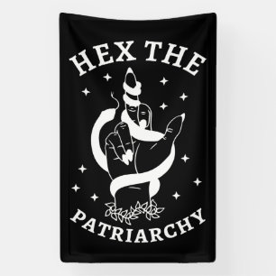 Banderoles Sorcière féministe - Hex Le Patriarcat III