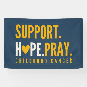 Banderoles soutien du cancer de l'enfance espoir prier Banniè
