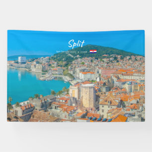 Banderoles Split, Croatie - Ville côtière