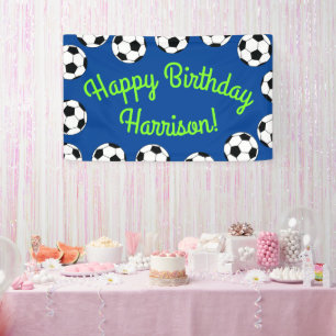 Banderoles Sports de football fête d'anniversaire