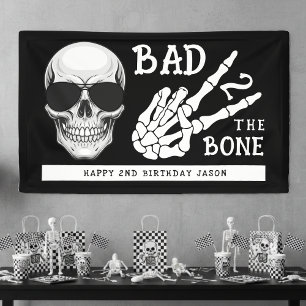 Banderoles Squelette Bad 2 the Bone pour une fête d'anniversa