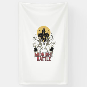 Banderoles Squelette dansant Halloween Manoir hanté Vintage G
