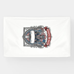 Banderoles Squelette oncle Sam patriotique sombre Squelette p