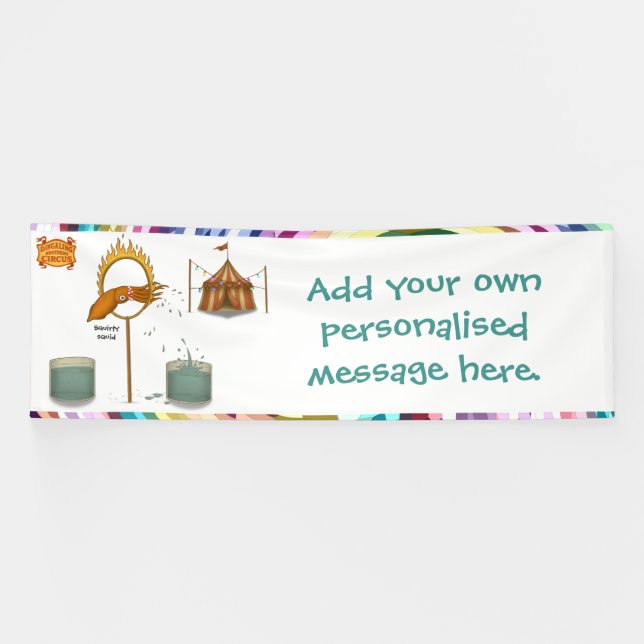 Banderoles Squirty squid (Horizontal)