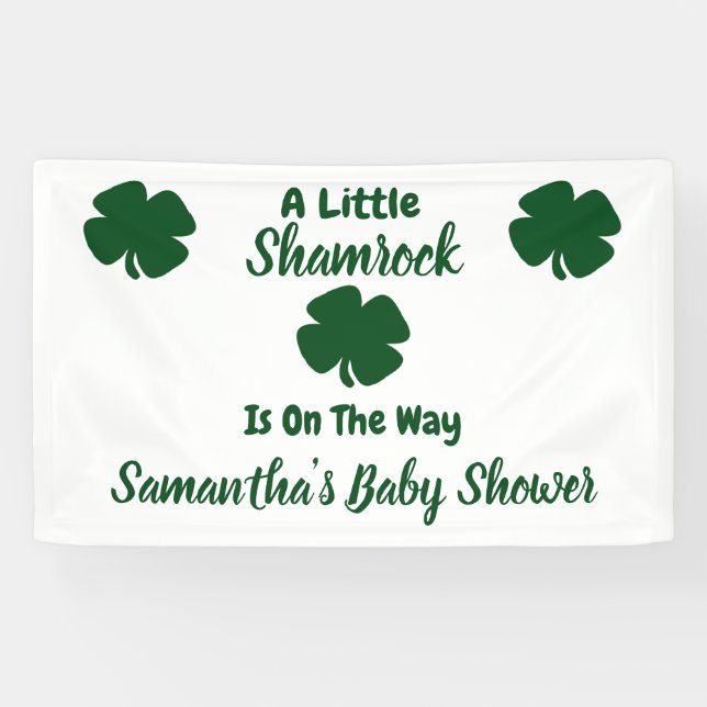 Banderoles St Patrick's Day, petit Shamrock (Horizontal)