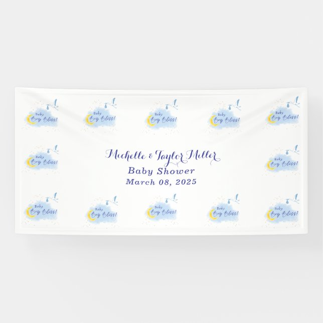 Banderoles Starlit Baby Boy Bliss Stores Livraison spéciale (Horizontal)