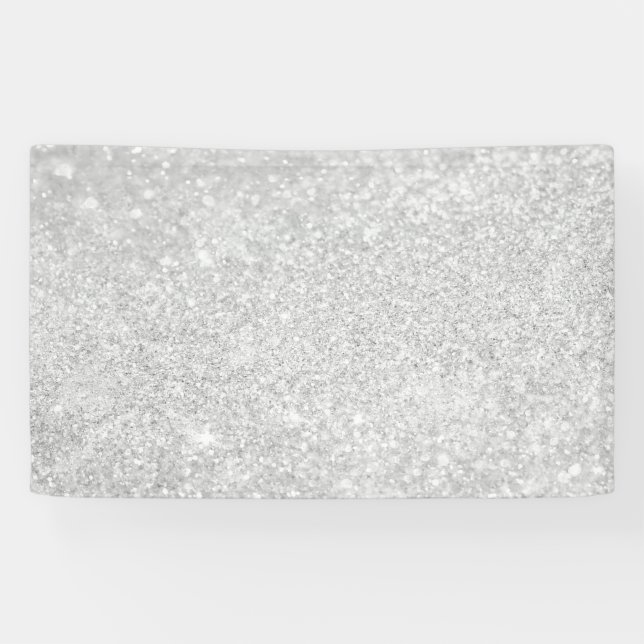 Banderoles Style argenté de diamant (Horizontal)