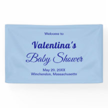 Style de typographie Minimaliste Baby Shower Bleu